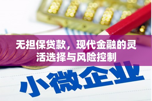 海港无担保贷款，现代金融的灵活选择与风险控制