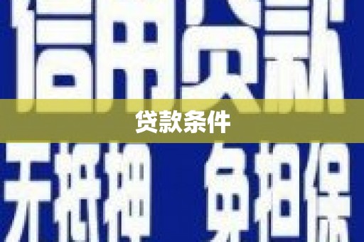 海港贷款条件