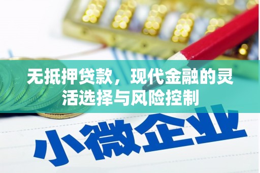 海港无抵押贷款，现代金融的灵活选择与风险控制