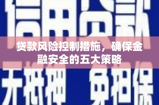 海港贷款风险控制措施，确保金融安全的五大策略