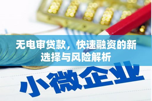 海港无电审贷款，快速融资的新选择与风险解析