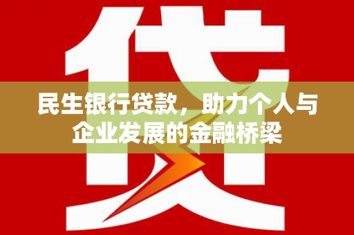 海港民生银行贷款，助力个人与企业发展的金融桥梁