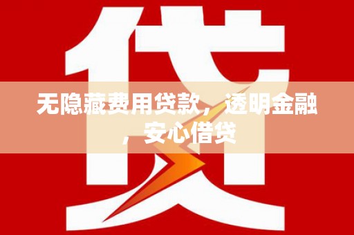 海港无隐藏费用贷款，透明金融，安心借贷