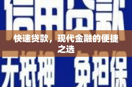 海港快速贷款，现代金融的便捷之选