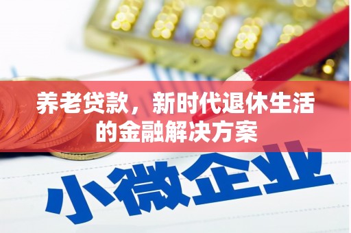 海港养老贷款，新时代退休生活的金融解决方案