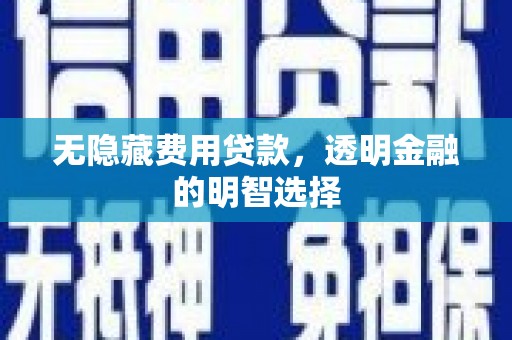 海港无隐藏费用贷款，透明金融的明智选择