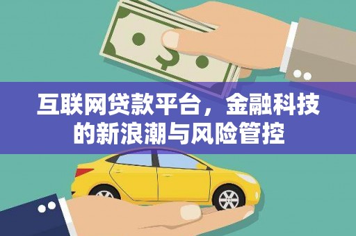 海港互联网贷款平台，金融科技的新浪潮与风险管控