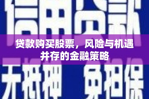 海港贷款购买股票，风险与机遇并存的金融策略