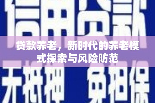 海港贷款养老，新时代的养老模式探索与风险防范