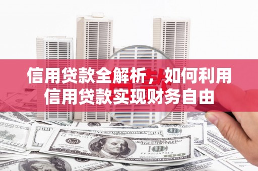 海港信用贷款全解析，如何利用信用贷款实现财务自由
