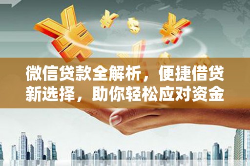 海港微信贷款全解析，便捷借贷新选择，助你轻松应对资金需求